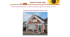 Desktop Screenshot of goodfriendscafe.com